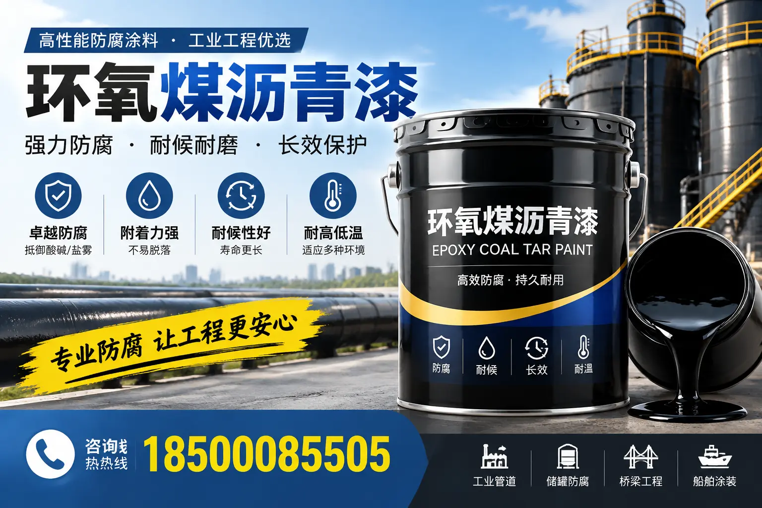 环氧煤沥青漆的施工方法与注意事项,确保在鹤岗顺利完成